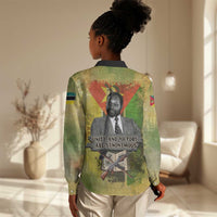 Samora Machel Women Casual Shirt Mozambique Flag Unity and Victory Quote Liberation Struggle - African Freedom Tribute - Wonder Print Shop