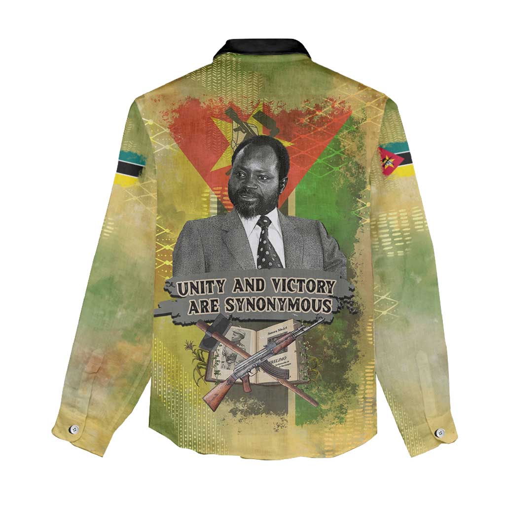 Samora Machel Women Casual Shirt Mozambique Flag Unity and Victory Quote Liberation Struggle - African Freedom Tribute - Wonder Print Shop