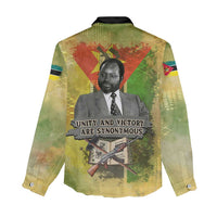 Samora Machel Women Casual Shirt Mozambique Flag Unity and Victory Quote Liberation Struggle - African Freedom Tribute - Wonder Print Shop