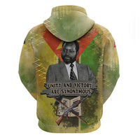 Samora Machel Zip Hoodie Mozambique Flag Unity and Victory Quote Liberation Struggle - African Freedom Tribute - Wonder Print Shop