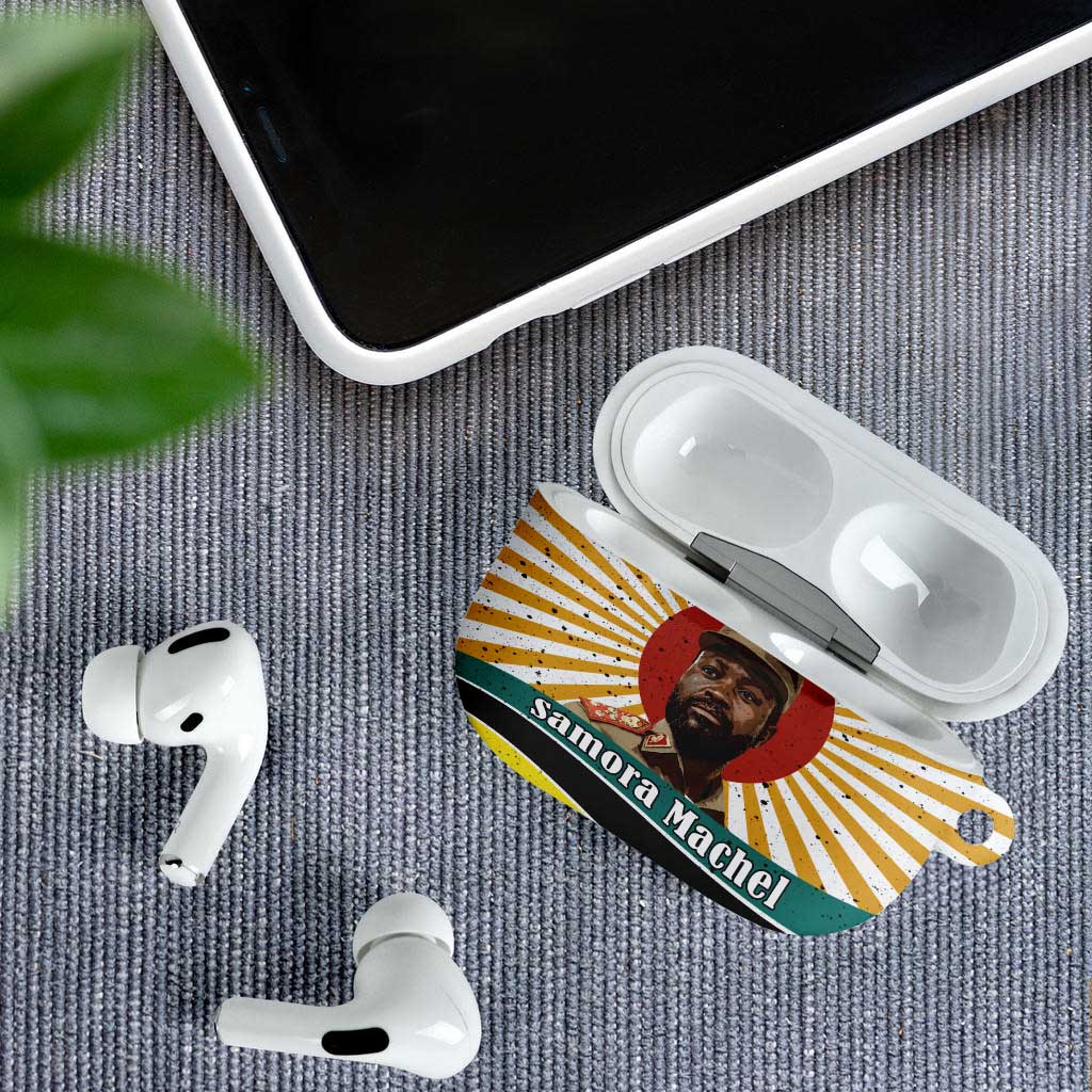 Samora Machel AirPods Case Radiant Sunburst Bold Anti-Colonial Quote Mozambique Liberation - African Revolutionary Art - Wonder Print Shop