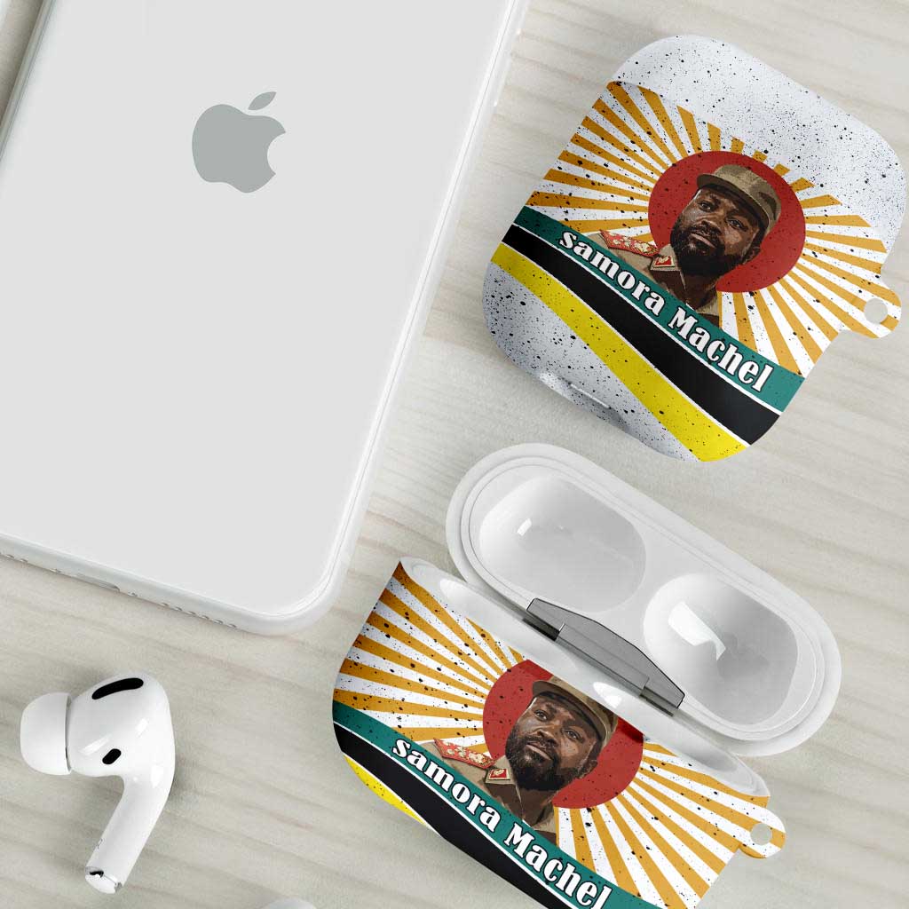 Samora Machel AirPods Case Radiant Sunburst Bold Anti-Colonial Quote Mozambique Liberation - African Revolutionary Art - Wonder Print Shop