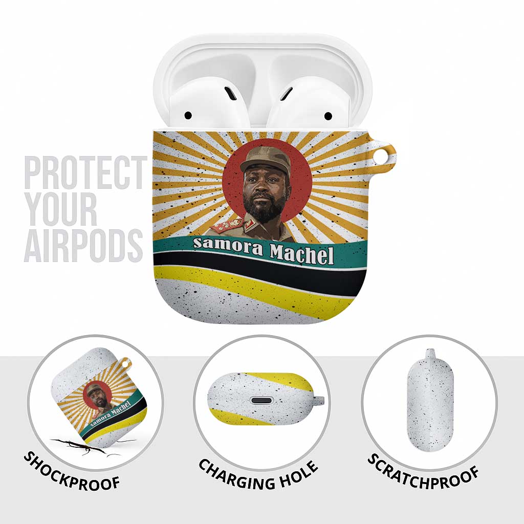 Samora Machel AirPods Case Radiant Sunburst Bold Anti-Colonial Quote Mozambique Liberation - African Revolutionary Art - Wonder Print Shop