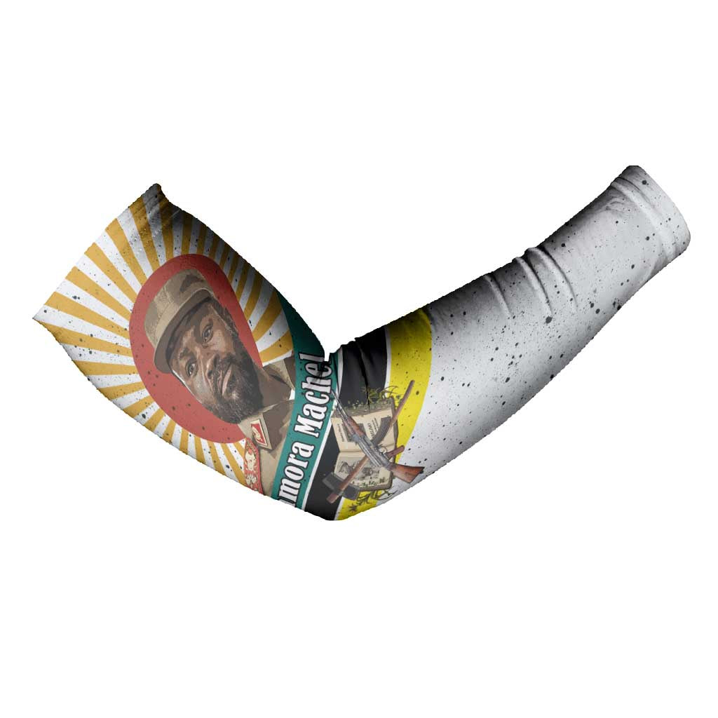 Samora Machel Arm Sleeves Radiant Sunburst Bold Anti-Colonial Quote Mozambique Liberation - African Revolutionary Art - Wonder Print Shop