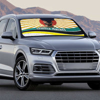 Samora Machel Auto Sun Shade Radiant Sunburst Bold Anti-Colonial Quote Mozambique Liberation - African Revolutionary Art - Wonder Print Shop