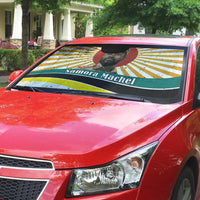 Samora Machel Auto Sun Shade Radiant Sunburst Bold Anti-Colonial Quote Mozambique Liberation - African Revolutionary Art - Wonder Print Shop