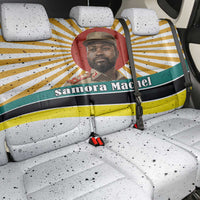 Samora Machel Back Car Seat Cover Radiant Sunburst Bold Anti-Colonial Quote Mozambique Liberation - African Revolutionary Art - Wonder Print Shop