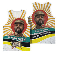 Samora Machel Basketball Jersey Radiant Sunburst Bold Anti-Colonial Quote Mozambique Liberation - African Revolutionary Art - Wonder Print Shop