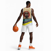 Samora Machel Basketball Jersey Radiant Sunburst Bold Anti-Colonial Quote Mozambique Liberation - African Revolutionary Art - Wonder Print Shop
