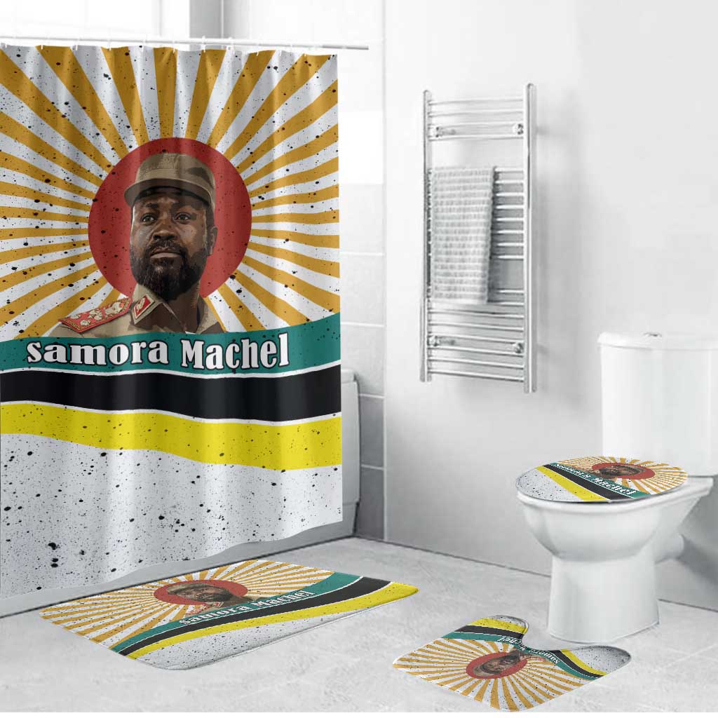 Samora Machel Bathroom Set Radiant Sunburst Bold Anti-Colonial Quote Mozambique Liberation - African Revolutionary Art - Wonder Print Shop