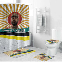 Samora Machel Bathroom Set Radiant Sunburst Bold Anti-Colonial Quote Mozambique Liberation - African Revolutionary Art - Wonder Print Shop