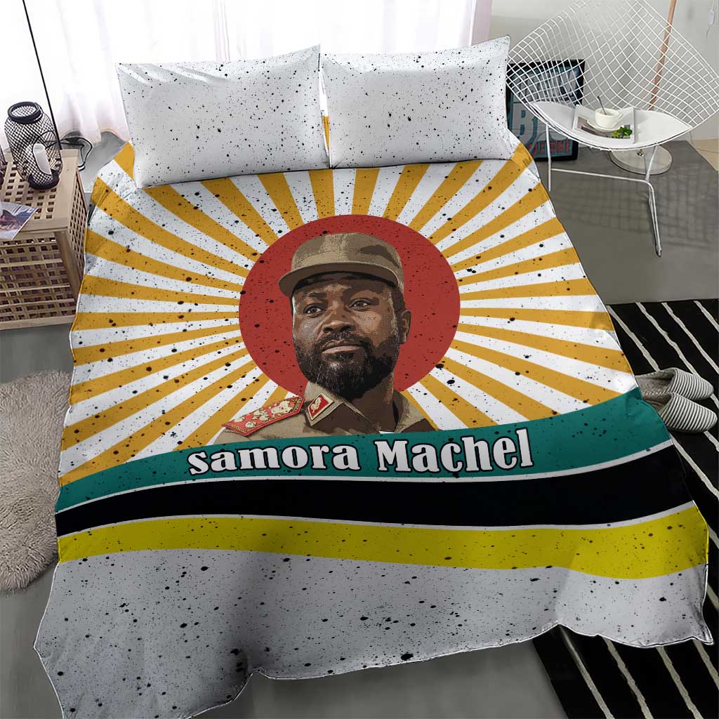 Samora Machel Bedding Set Radiant Sunburst Bold Anti-Colonial Quote Mozambique Liberation - African Revolutionary Art - Wonder Print Shop