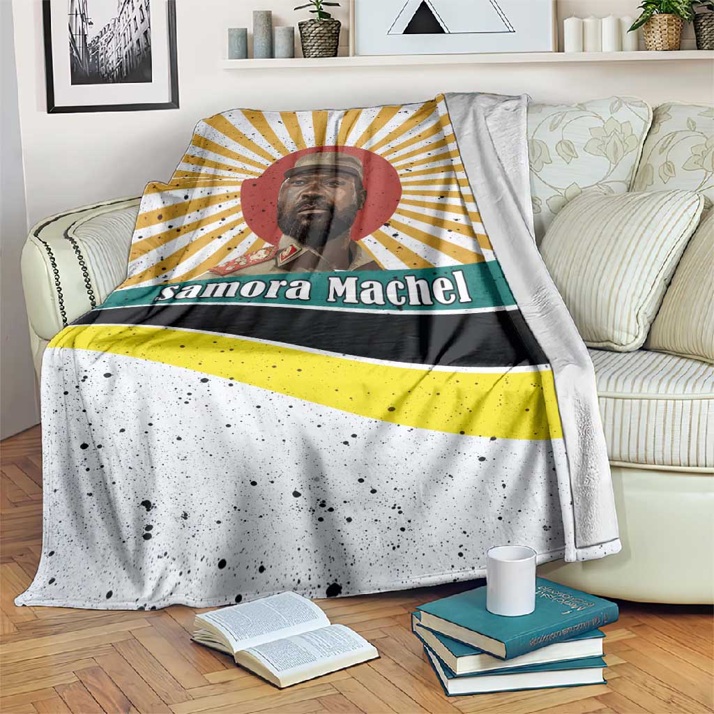 Samora Machel Blanket Radiant Sunburst Bold Anti-Colonial Quote Mozambique Liberation - African Revolutionary Art - Wonder Print Shop