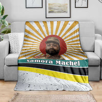 Samora Machel Blanket Radiant Sunburst Bold Anti-Colonial Quote Mozambique Liberation - African Revolutionary Art - Wonder Print Shop