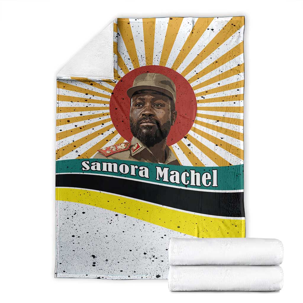 Samora Machel Blanket Radiant Sunburst Bold Anti-Colonial Quote Mozambique Liberation - African Revolutionary Art - Wonder Print Shop