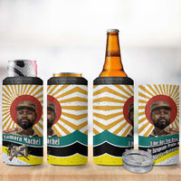 Samora Machel 4 in 1 Can Cooler Tumbler Radiant Sunburst Bold Anti-Colonial Quote Mozambique Liberation - African Revolutionary Art - Wonder Print Shop