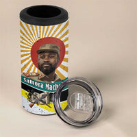 Samora Machel 4 in 1 Can Cooler Tumbler Radiant Sunburst Bold Anti-Colonial Quote Mozambique Liberation - African Revolutionary Art - Wonder Print Shop