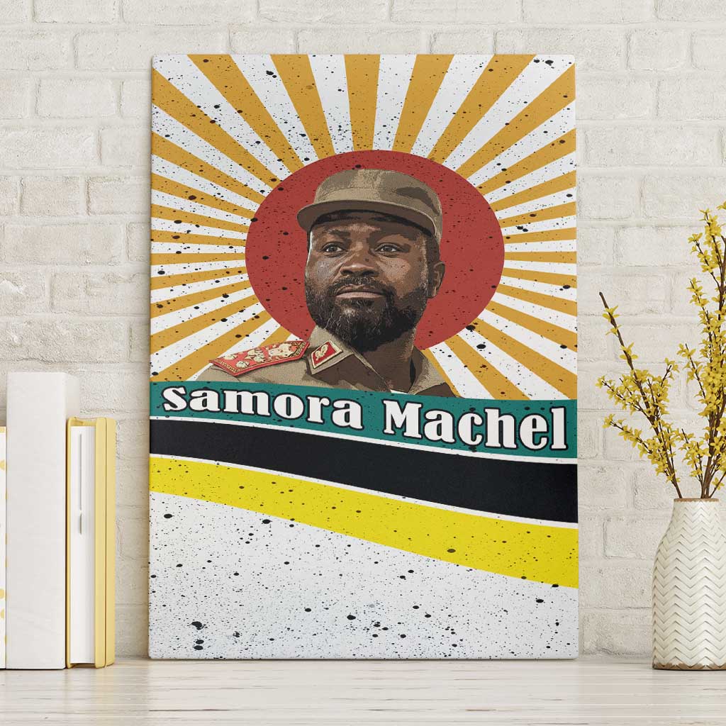 Samora Machel Canvas Wall Art Radiant Sunburst Bold Anti-Colonial Quote Mozambique Liberation - African Revolutionary Art - Wonder Print Shop