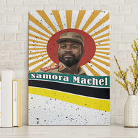 Samora Machel Canvas Wall Art Radiant Sunburst Bold Anti-Colonial Quote Mozambique Liberation - African Revolutionary Art - Wonder Print Shop
