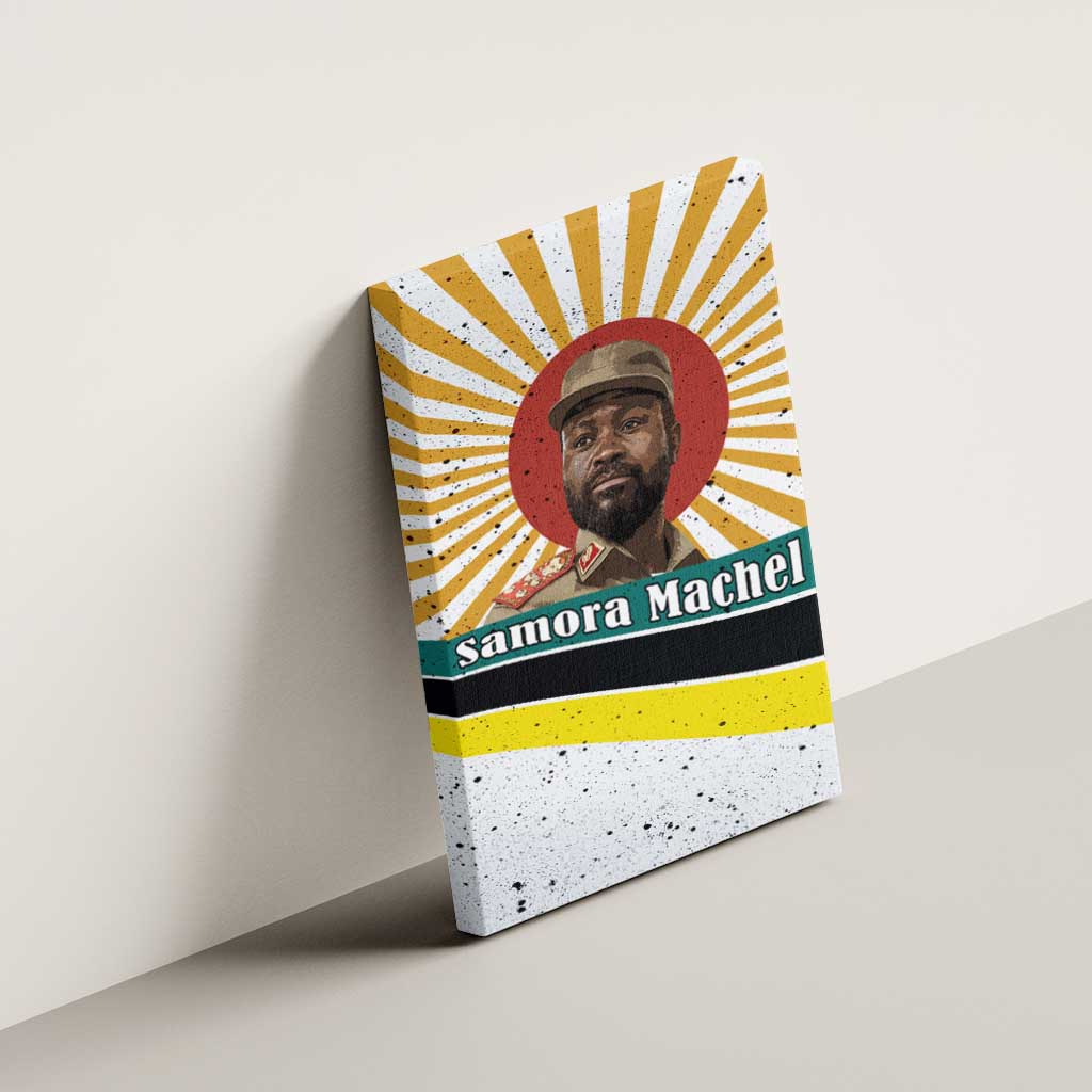 Samora Machel Canvas Wall Art Radiant Sunburst Bold Anti-Colonial Quote Mozambique Liberation - African Revolutionary Art - Wonder Print Shop
