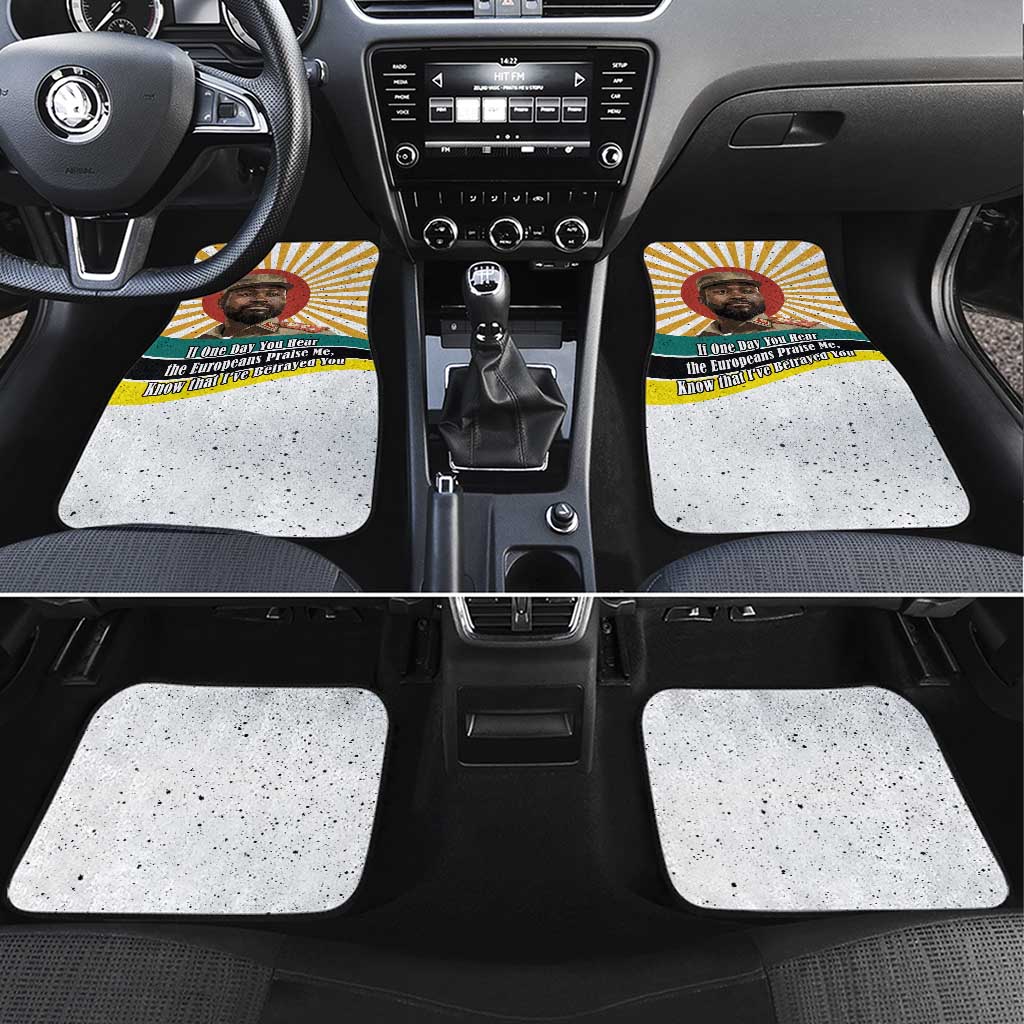 Samora Machel Car Mats Radiant Sunburst Bold Anti-Colonial Quote Mozambique Liberation - African Revolutionary Art - Wonder Print Shop