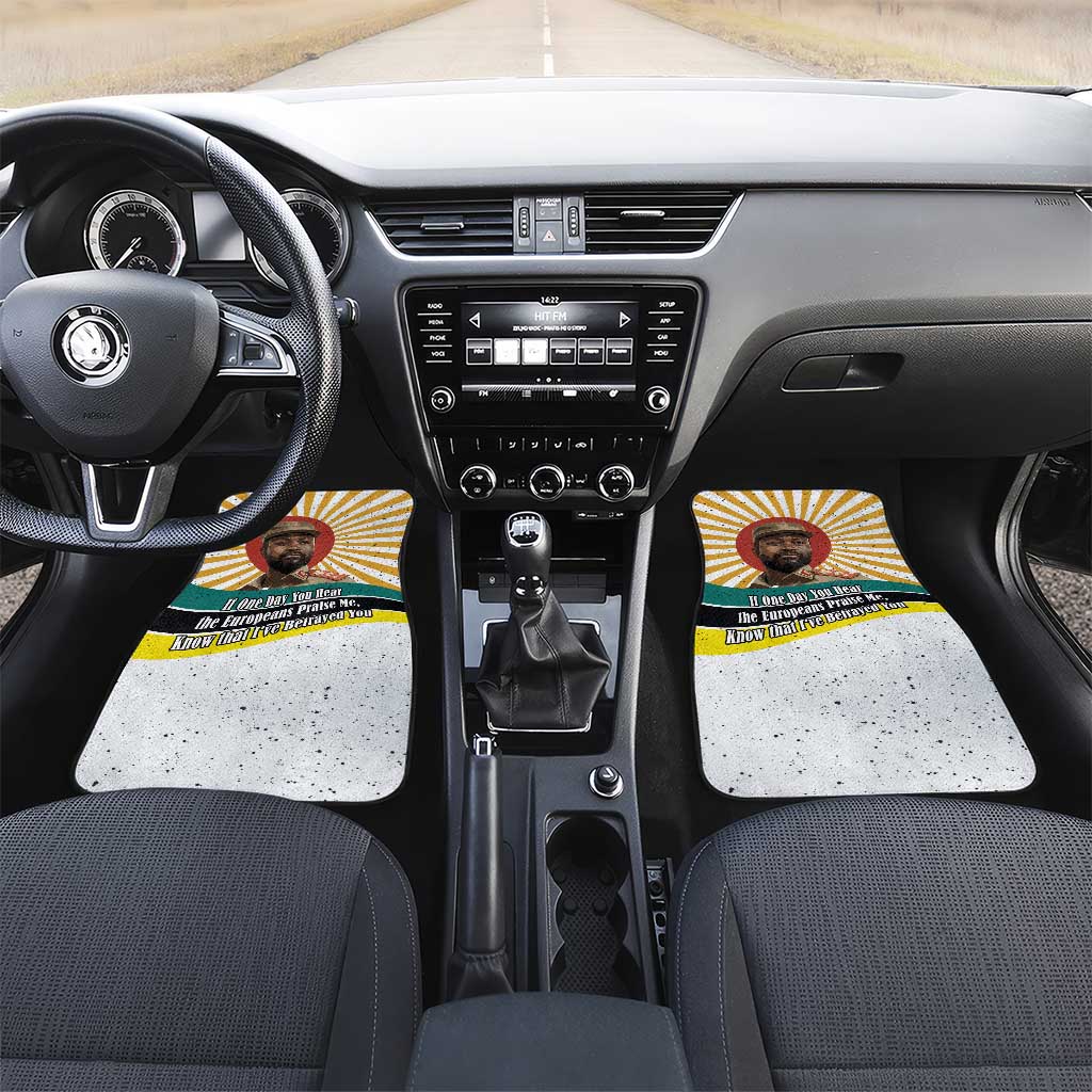 Samora Machel Car Mats Radiant Sunburst Bold Anti-Colonial Quote Mozambique Liberation - African Revolutionary Art - Wonder Print Shop