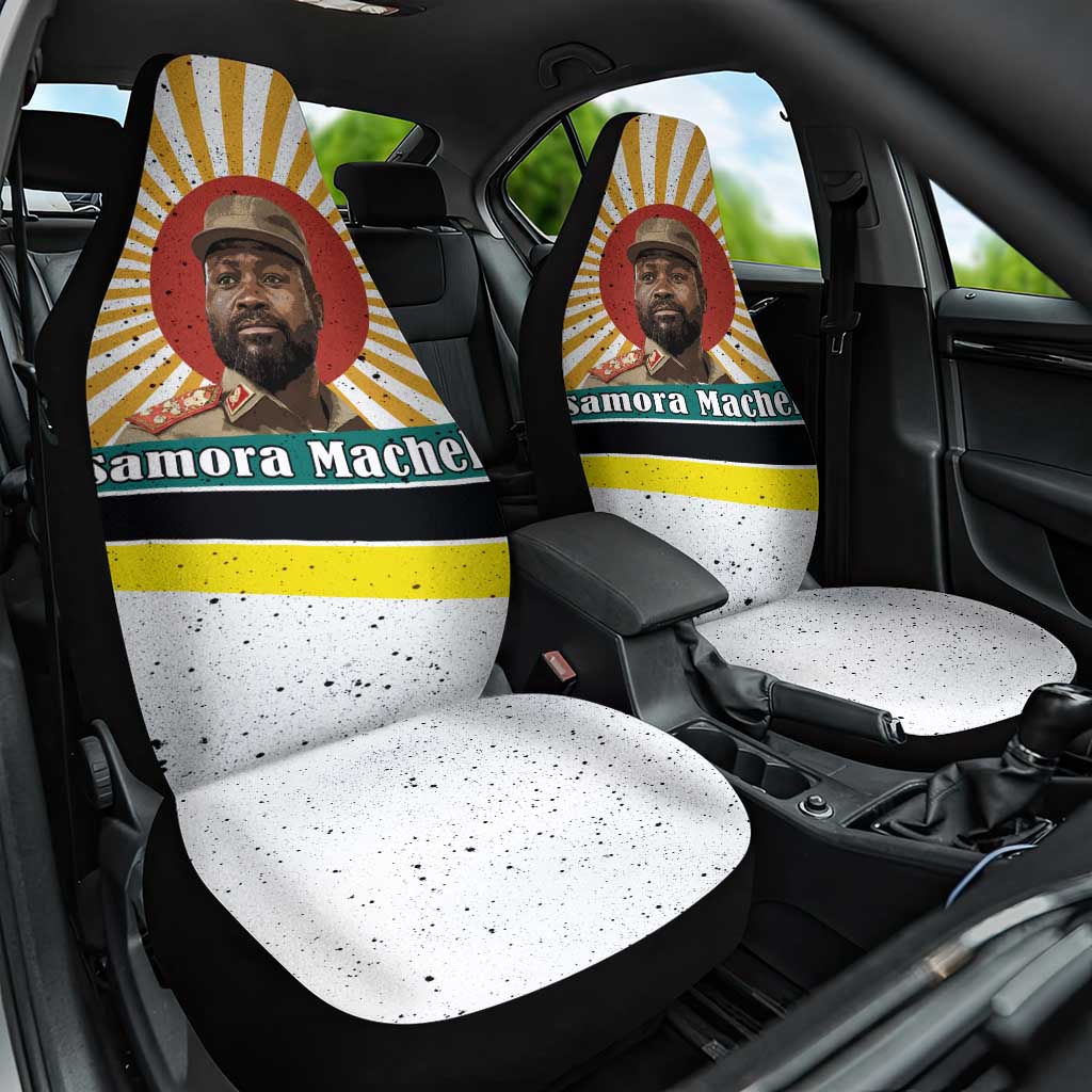 Samora Machel Car Seat Cover Radiant Sunburst Bold Anti-Colonial Quote Mozambique Liberation - African Revolutionary Art - Wonder Print Shop