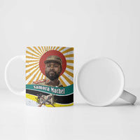 Samora Machel Ceramic Mug Radiant Sunburst Bold Anti-Colonial Quote Mozambique Liberation - African Revolutionary Art - Wonder Print Shop