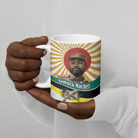 Samora Machel Ceramic Mug Radiant Sunburst Bold Anti-Colonial Quote Mozambique Liberation - African Revolutionary Art - Wonder Print Shop