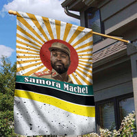 Samora Machel Garden Flag Radiant Sunburst Bold Anti-Colonial Quote Mozambique Liberation - African Revolutionary Art - Wonder Print Shop