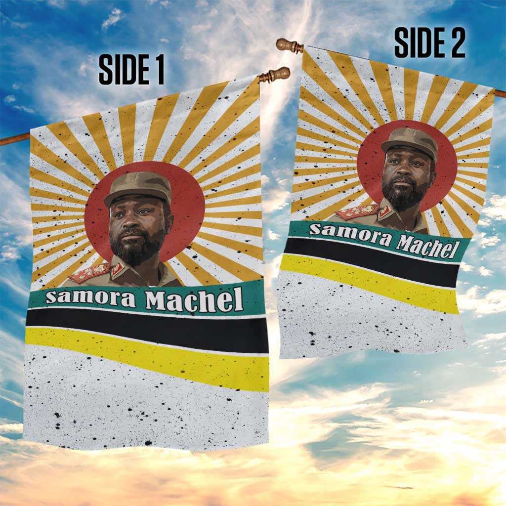 Samora Machel Garden Flag Radiant Sunburst Bold Anti-Colonial Quote Mozambique Liberation - African Revolutionary Art - Wonder Print Shop