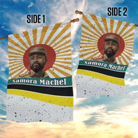 Samora Machel Garden Flag Radiant Sunburst Bold Anti-Colonial Quote Mozambique Liberation - African Revolutionary Art - Wonder Print Shop