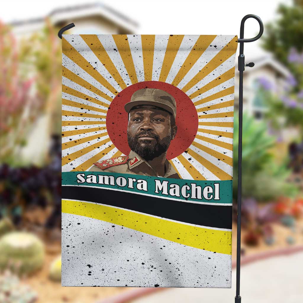 Samora Machel Garden Flag Radiant Sunburst Bold Anti-Colonial Quote Mozambique Liberation - African Revolutionary Art - Wonder Print Shop