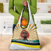 Samora Machel Grocery Bag Radiant Sunburst Bold Anti-Colonial Quote Mozambique Liberation - African Revolutionary Art - Wonder Print Shop