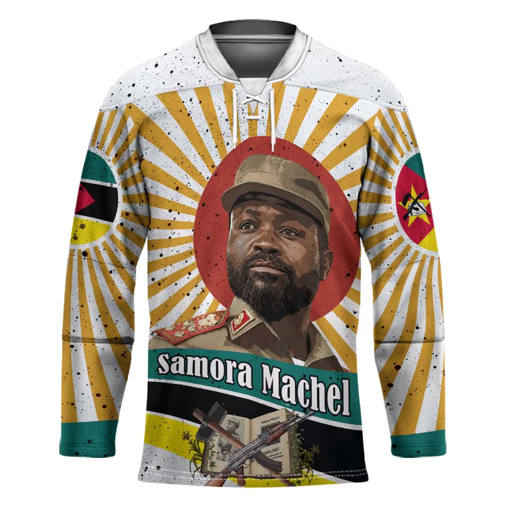 Samora Machel Hockey Jersey Radiant Sunburst Bold Anti-Colonial Quote Mozambique Liberation - African Revolutionary Art - Wonder Print Shop