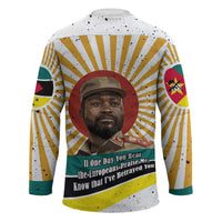 Samora Machel Hockey Jersey Radiant Sunburst Bold Anti-Colonial Quote Mozambique Liberation - African Revolutionary Art - Wonder Print Shop