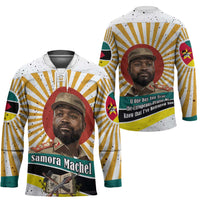 Samora Machel Hockey Jersey Radiant Sunburst Bold Anti-Colonial Quote Mozambique Liberation - African Revolutionary Art - Wonder Print Shop