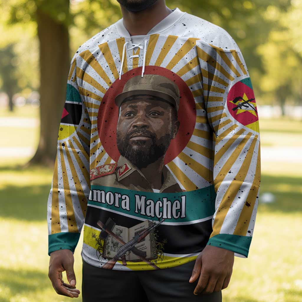 Samora Machel Hockey Jersey Radiant Sunburst Bold Anti-Colonial Quote Mozambique Liberation - African Revolutionary Art - Wonder Print Shop