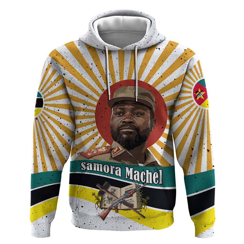 Samora Machel Hoodie Radiant Sunburst Bold Anti-Colonial Quote Mozambique Liberation - African Revolutionary Art - Wonder Print Shop