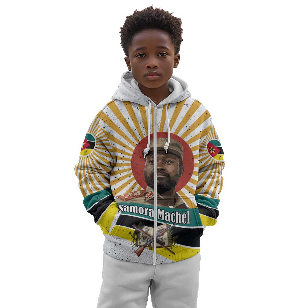 Samora Machel Kid Hoodie Radiant Sunburst Bold Anti-Colonial Quote Mozambique Liberation - African Revolutionary Art - Wonder Print Shop