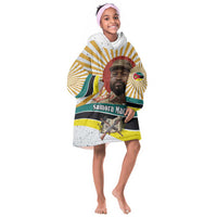 Samora Machel Kid Wearable Blanket Hoodie Radiant Sunburst Bold Anti-Colonial Quote Mozambique Liberation - African Revolutionary Art - Wonder Print Shop