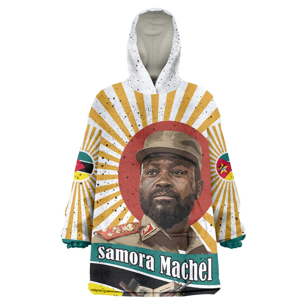 Samora Machel Kid Wearable Blanket Hoodie Radiant Sunburst Bold Anti-Colonial Quote Mozambique Liberation - African Revolutionary Art - Wonder Print Shop