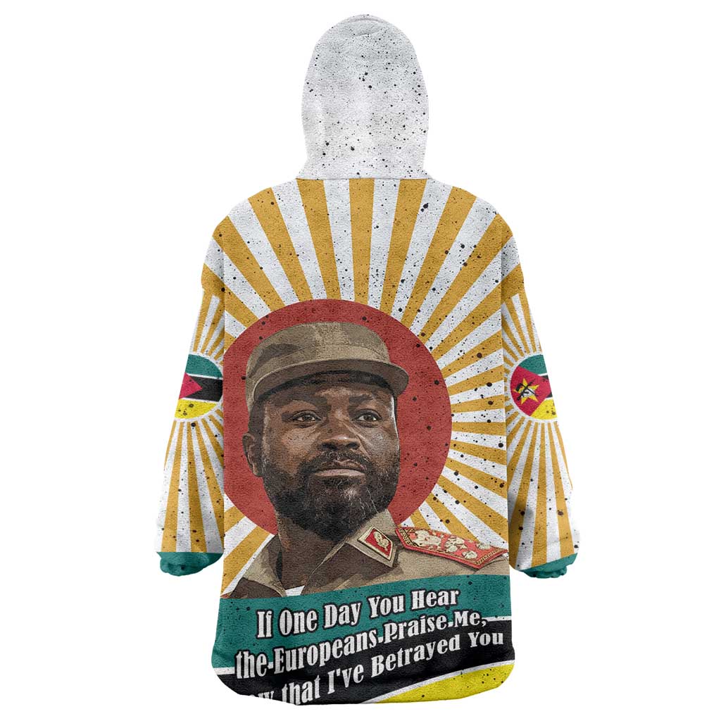 Samora Machel Kid Wearable Blanket Hoodie Radiant Sunburst Bold Anti-Colonial Quote Mozambique Liberation - African Revolutionary Art - Wonder Print Shop
