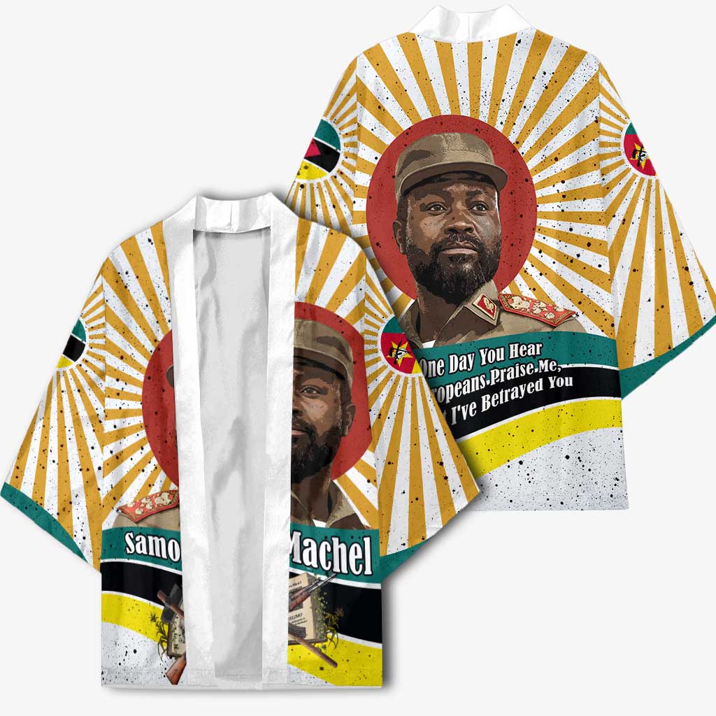 Samora Machel Kimono Radiant Sunburst Bold Anti-Colonial Quote Mozambique Liberation - African Revolutionary Art - Wonder Print Shop