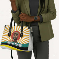 Samora Machel Leather Bag Radiant Sunburst Bold Anti-Colonial Quote Mozambique Liberation - African Revolutionary Art - Wonder Print Shop