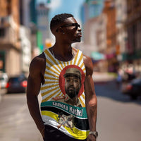 Samora Machel Men Tank Top Radiant Sunburst Bold Anti-Colonial Quote Mozambique Liberation - African Revolutionary Art - Wonder Print Shop