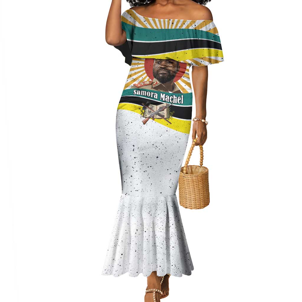 Samora Machel Mermaid Dress Radiant Sunburst Bold Anti-Colonial Quote Mozambique Liberation - African Revolutionary Art - Wonder Print Shop
