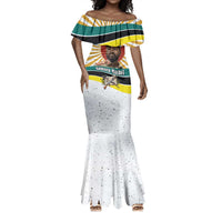 Samora Machel Mermaid Dress Radiant Sunburst Bold Anti-Colonial Quote Mozambique Liberation - African Revolutionary Art - Wonder Print Shop