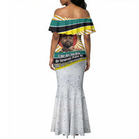 Samora Machel Mermaid Dress Radiant Sunburst Bold Anti-Colonial Quote Mozambique Liberation - African Revolutionary Art - Wonder Print Shop