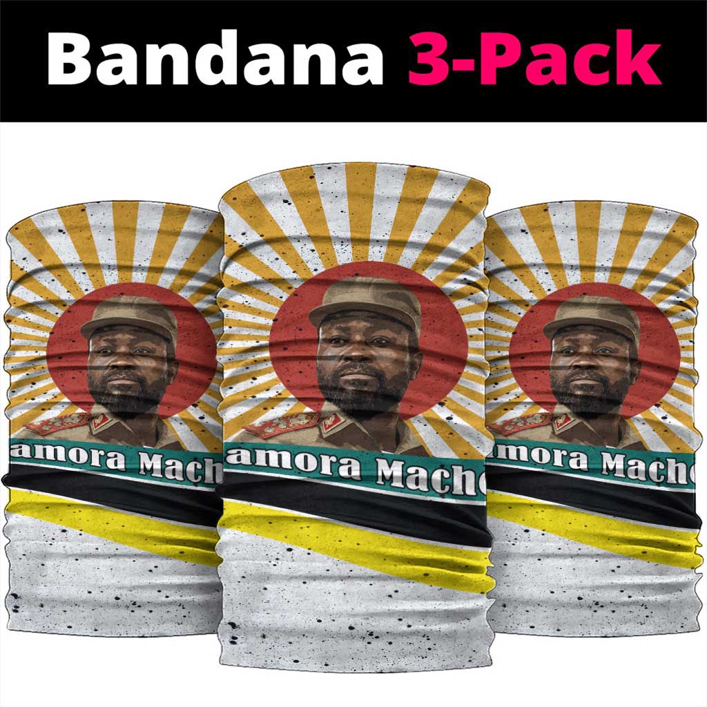 Samora Machel Neck Gaiter Radiant Sunburst Bold Anti-Colonial Quote Mozambique Liberation - African Revolutionary Art - Wonder Print Shop